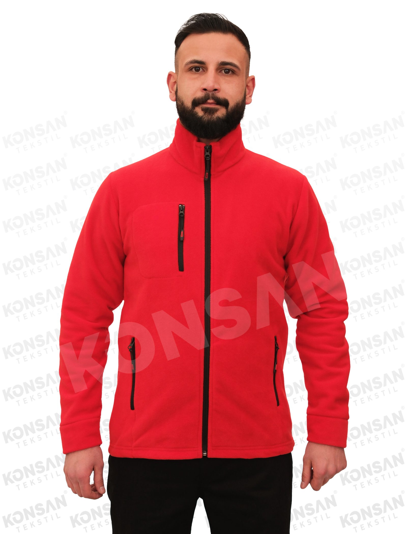 3cepli-polar-kırmızı-1-konsantekstil 3 cepli polar kırmızı