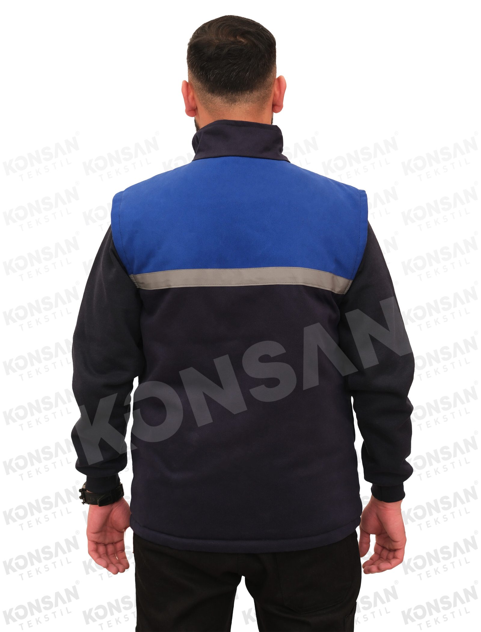 gabardin-yelek-lacivertmavi-3-konsantekstil Gabardin Yelek Lacivert/Mavi