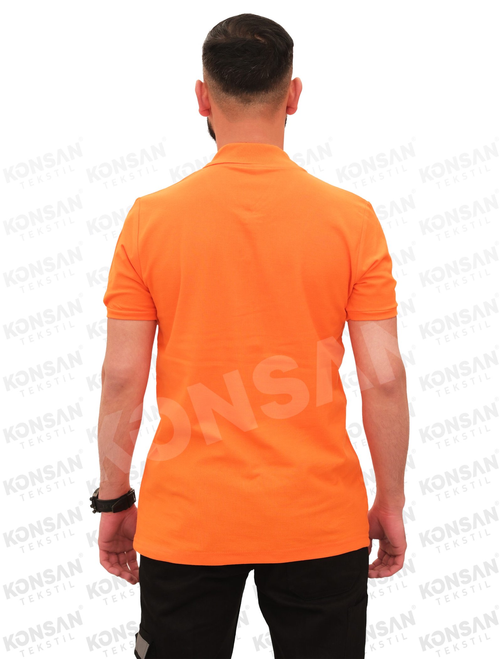 poloyaka-tshirt-turuncu-3-konsantekstil Polo Yaka Tişört Turuncu