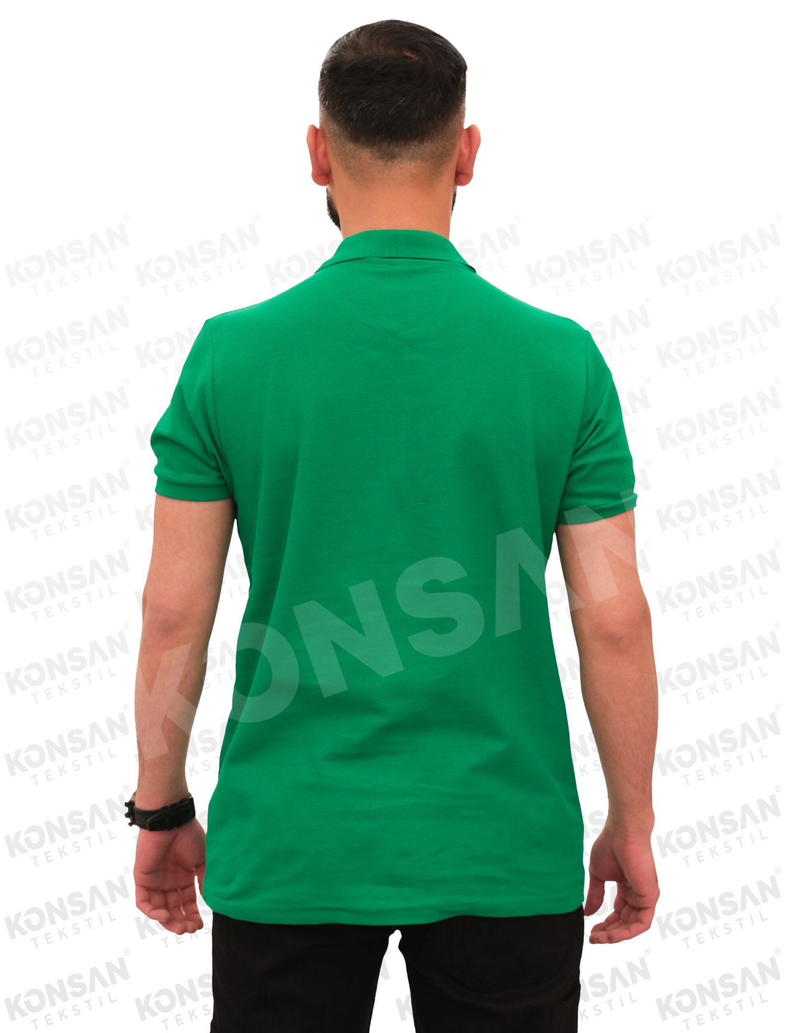 poloyaka-tshirt-yeşil-3-konsantekstil Polo Yaka Tişört Yeşil