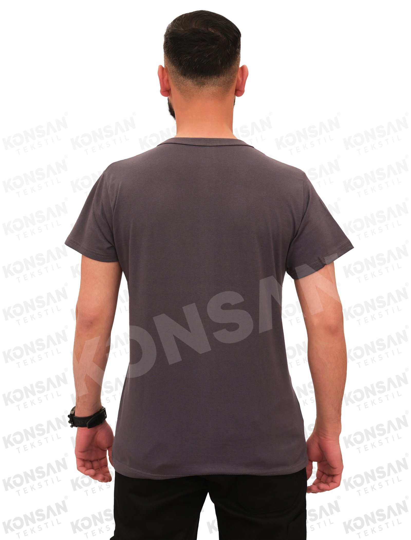 sıfıryaka-tshirt-füme-3-konsantekstil Sıfır Yaka Tişört Füme