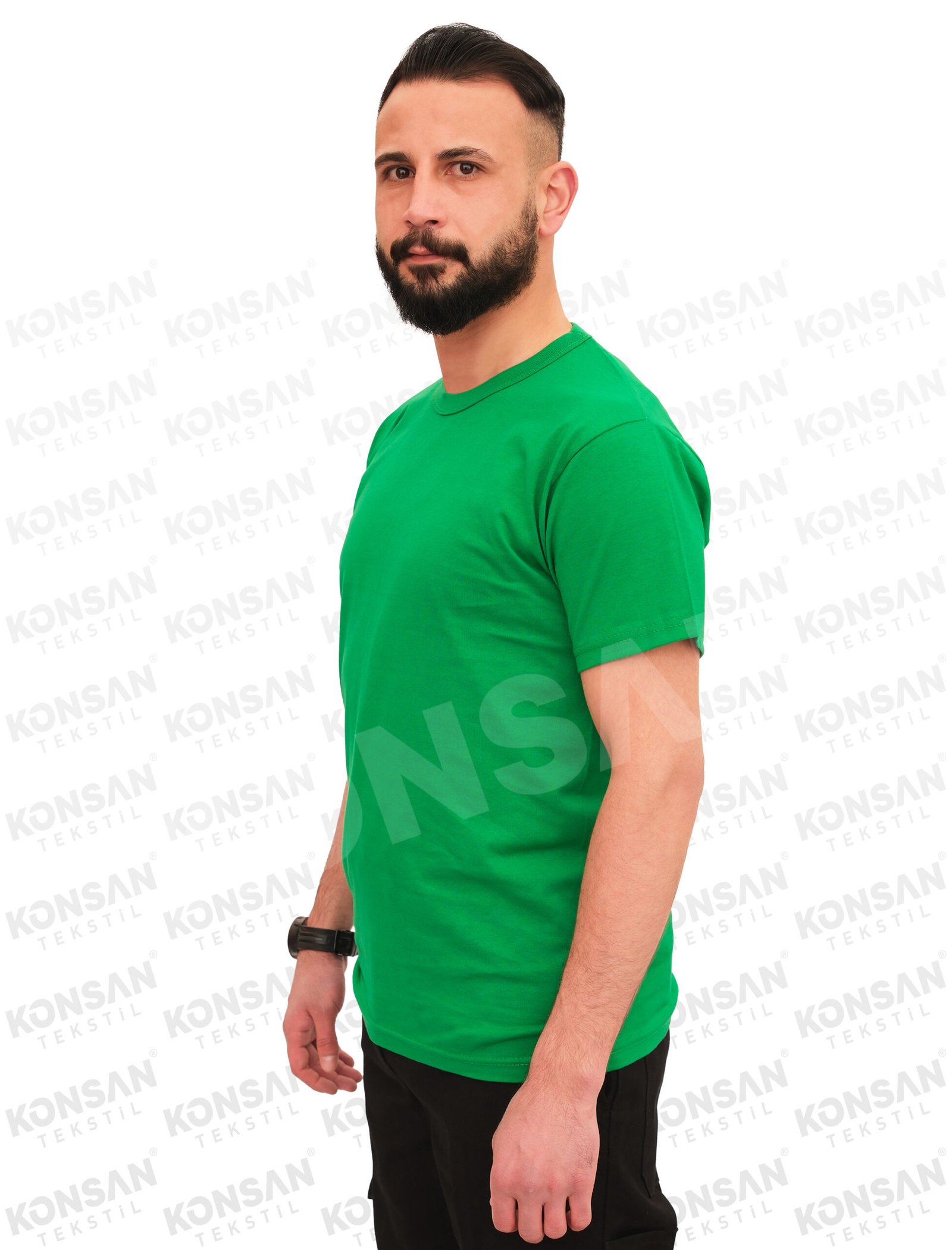 Sıfır Yaka Tişört Yeşil